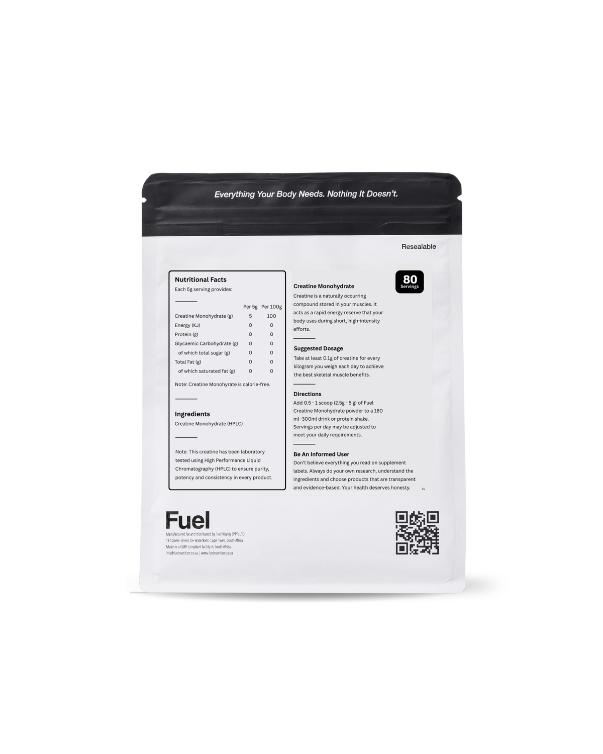 Creatine Monohydrate 400g